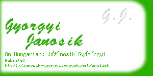 gyorgyi janosik business card